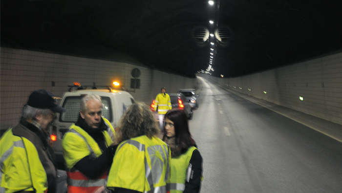 Le tunnel de Lundby, mis en lumière par Philips