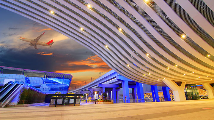 Façades et architecture des aéroports
