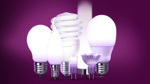 Collection d'ampoules utilisant différentes technologies d'éclairage
